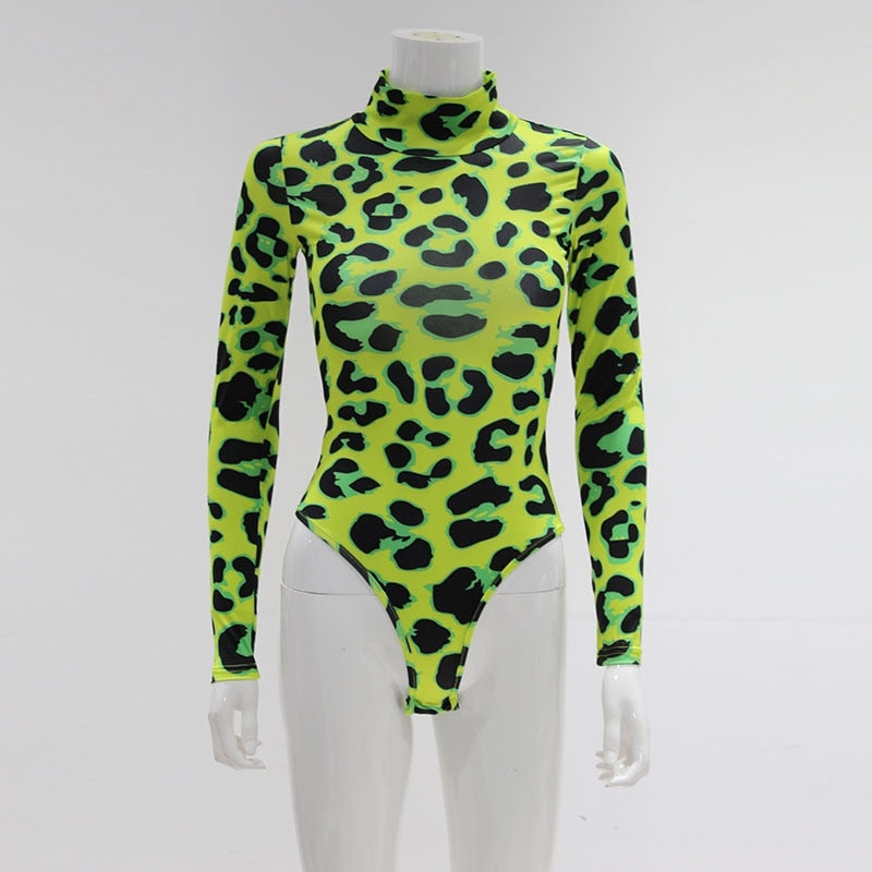 Neon Leopard | bodysuit