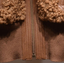 Lautaro Winter Warm Thick Patchwork Faux Fur Coat Women Long Sleeve zipper Turndown Collar Stylish Fluffy Jacket Fashion 2021