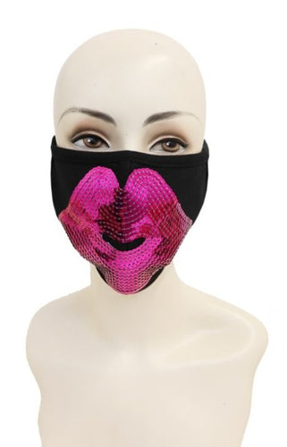 Sequin Kiss Face Mask