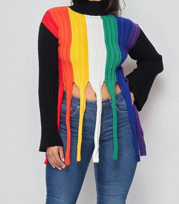 Colored Block Sweater