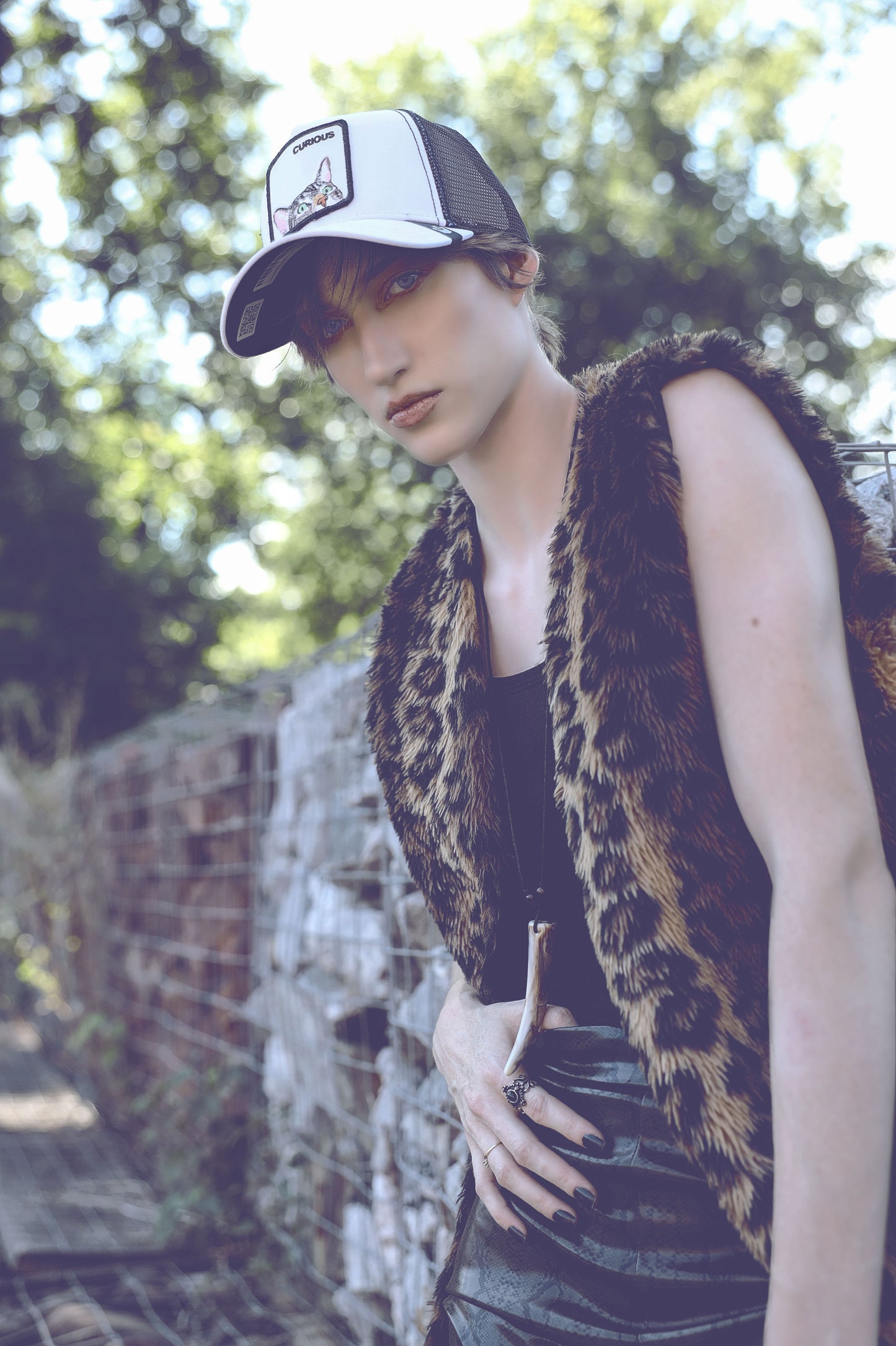 Pretty Kitty – Leopard Print (Faux Fur) Vest