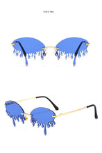 Chic Rimless Candy Color Crystal
