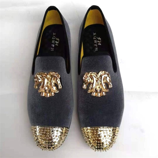 Men | Horseman Spiked Leather Loafers
